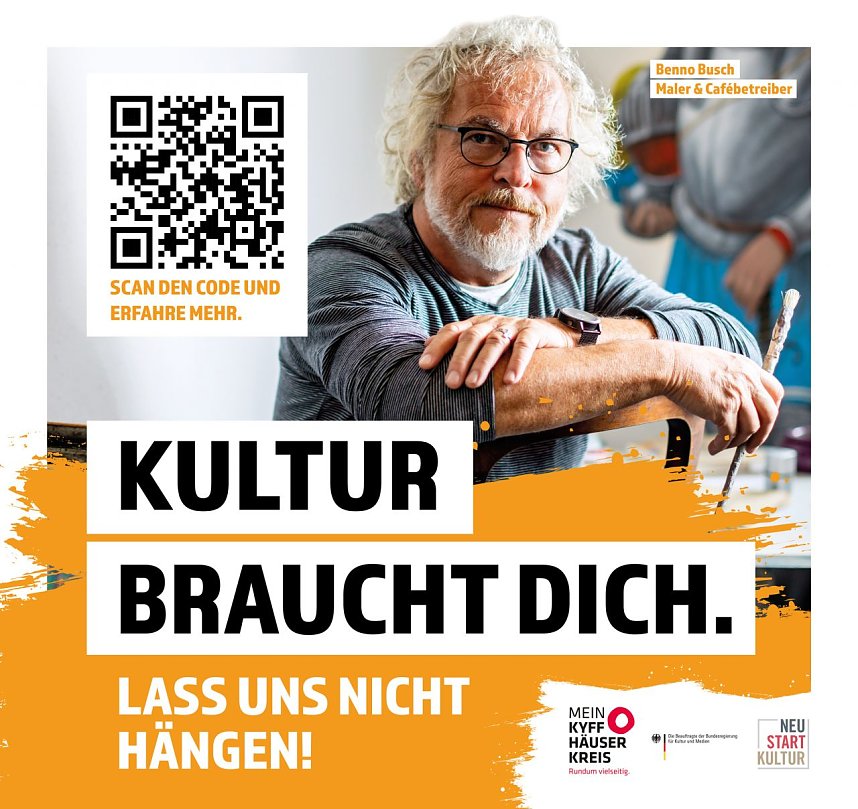 KULTUR BRAUCHT DICH � Lass uns nicht h&auml;ngen
