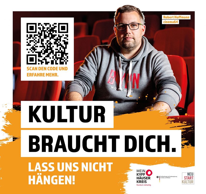 KULTUR BRAUCHT DICH � Lass uns nicht h&auml;ngen