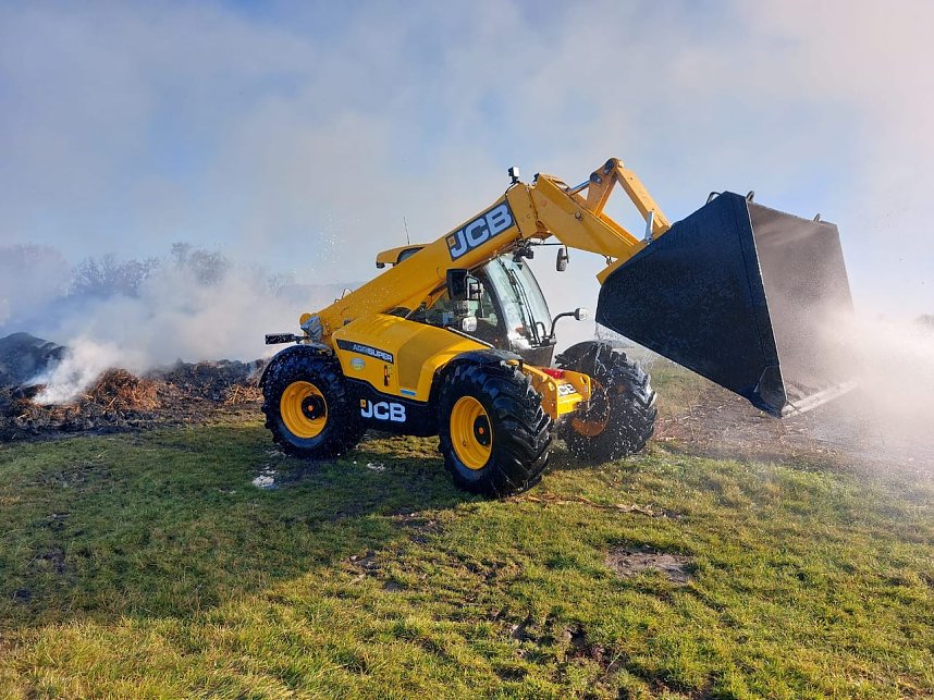 Einsatz der Feuerwehr bei Brand in Kirchengel
