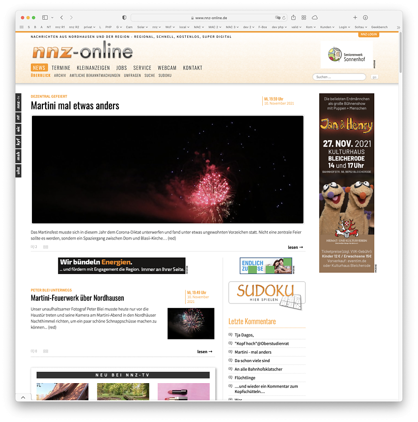 altes Desktop Layout