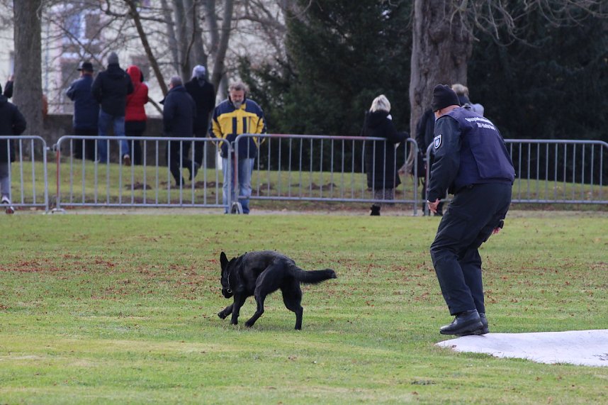 Gel&ouml;bnis neuer Soldatinnen und Soldaten der Bundeswehr im Lustgarten im Schloss Sondershausen 