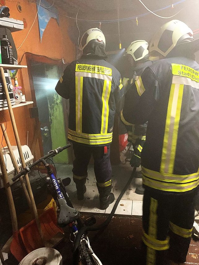 Waschk&uuml;che in Ebeleben brennt am Silvesterabend