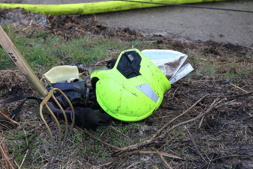 Strohballenbrand in Niedertopfstedt