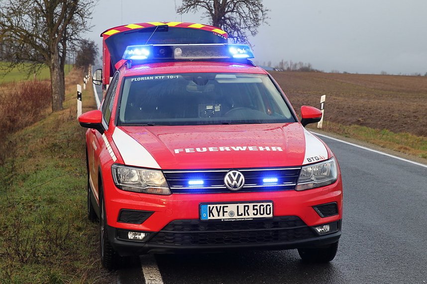 Strohballenbrand in Niedertopfstedt