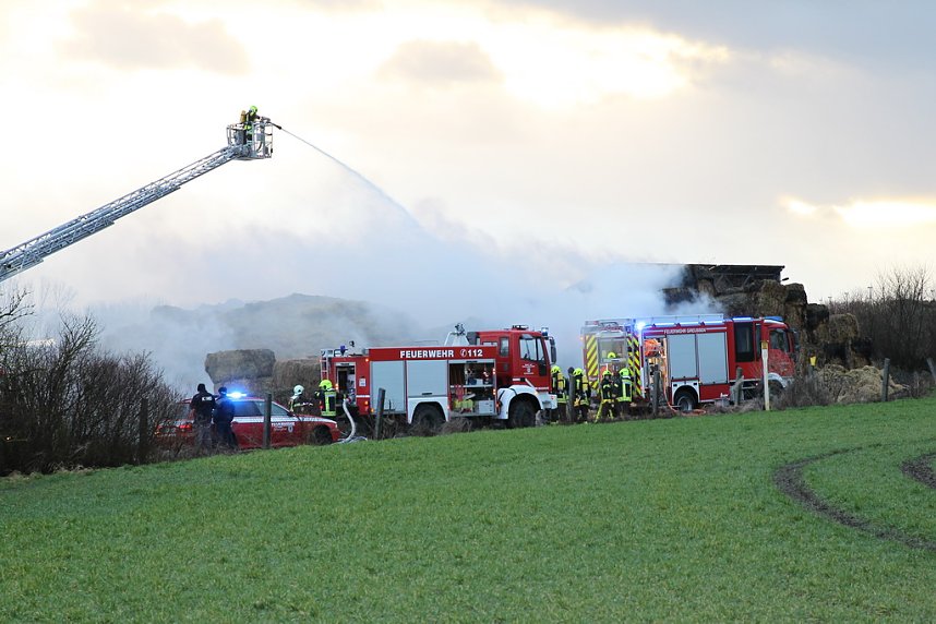 Strohballenbrand in Niedertopfstedt