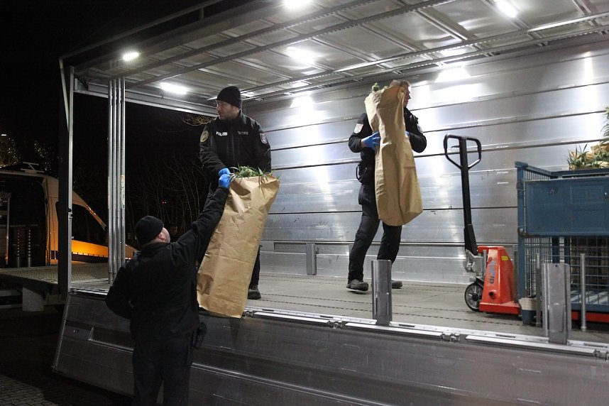 Bei einem Gro&szlig;einsatz in Sondershausen konnte die Polizei eine Cannabis-Plantage ausheben