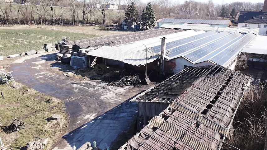 Brand im Greu&szlig;ener Gartencenter