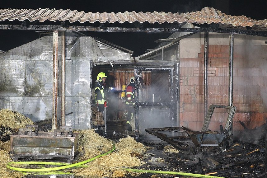 Brand im Greu&szlig;ener Gartencenter