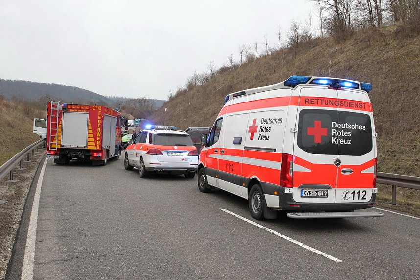 Unfall heute Nachmittag auf der B4