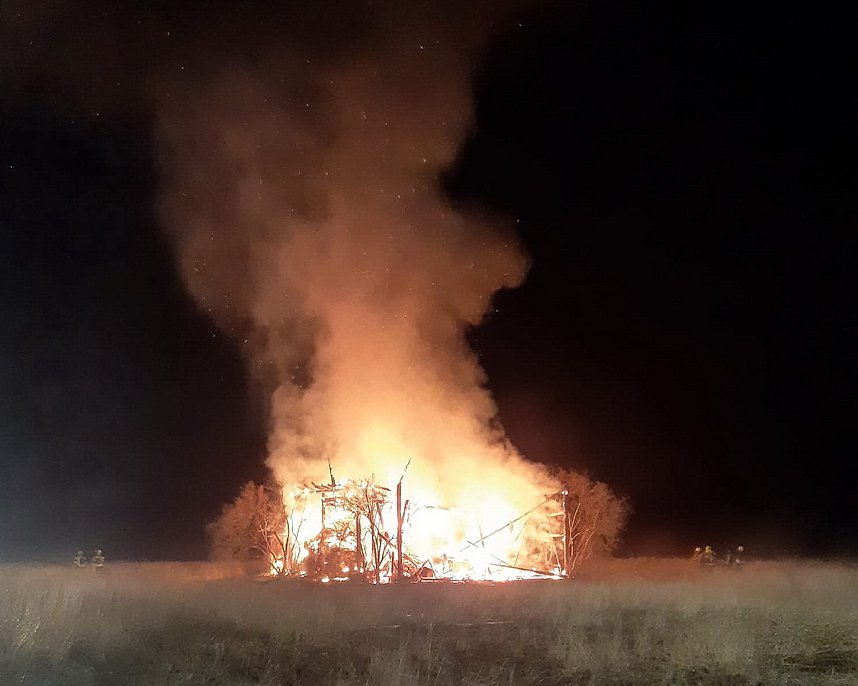 Scheunenbr&auml;nde bei Esperstedt
