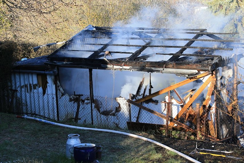 Laubenbrand in Sondershausen