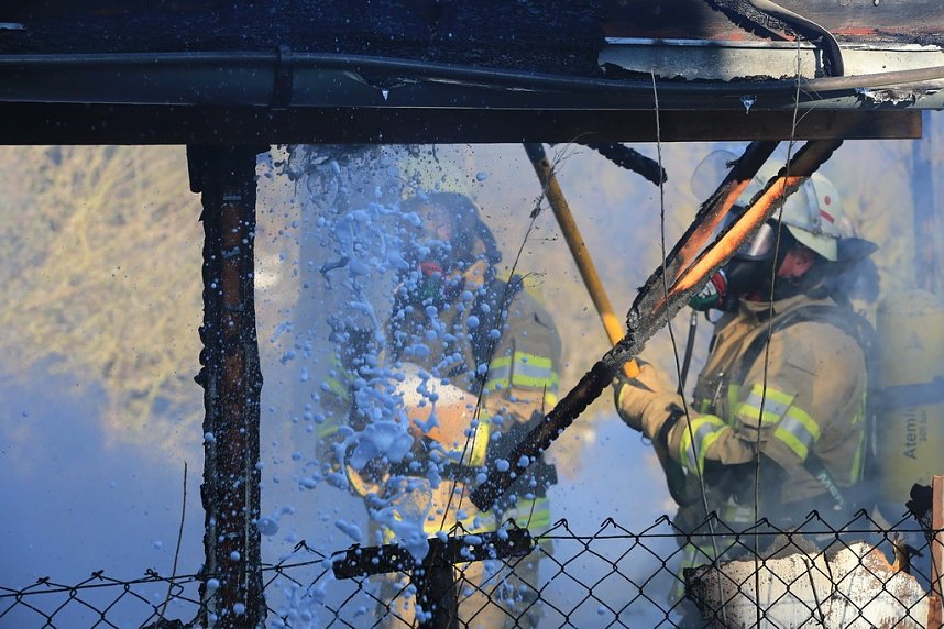 Laubenbrand in Sondershausen