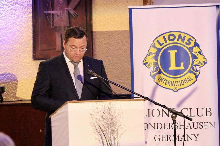 30-j&auml;hriges Jubil&auml;um des LIONS Clubs - Festrede Landtagsabgeordneter Stefan Schard (CDU)