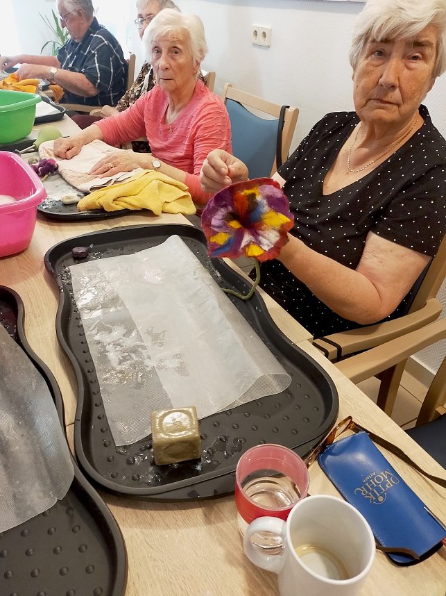 Filzen mit Gabriele Hoffmann aus Bad Frankenhausen