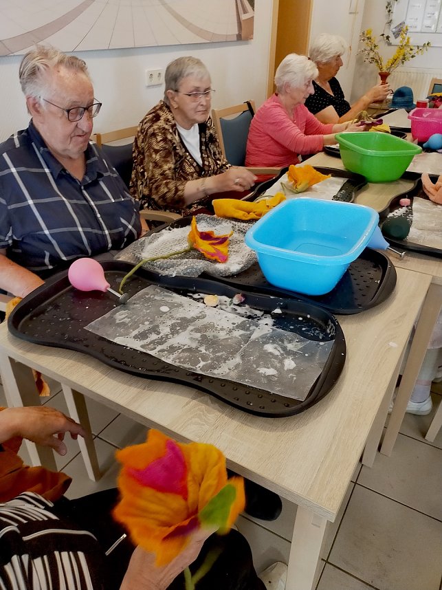 Filzen mit Gabriele Hoffmann aus Bad Frankenhausen