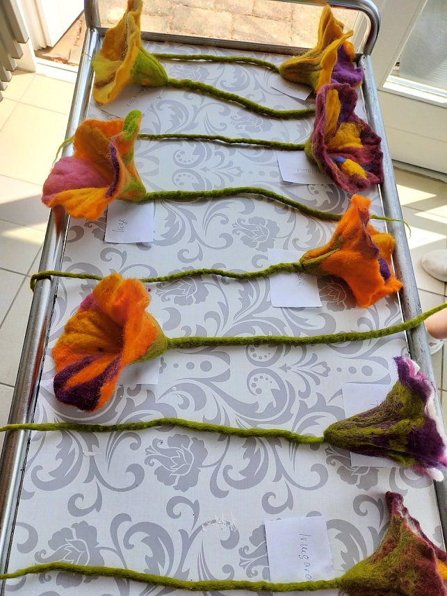 Filzen mit Gabriele Hoffmann aus Bad Frankenhausen