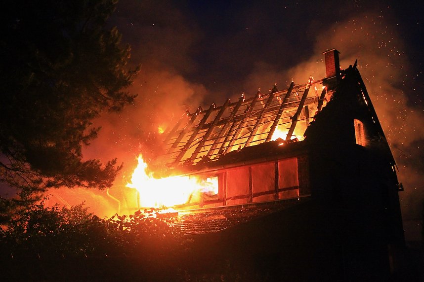 Wohnhaus in Oberspier ausgebrannt