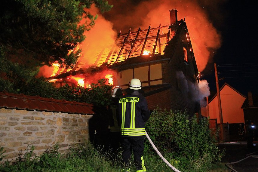 Wohnhaus in Oberspier ausgebrannt