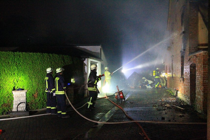 Wohnhaus in Oberspier ausgebrannt