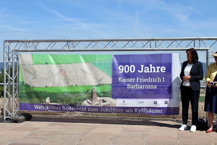 Festakt auf dem Kyffh&auml;userdenkmal - 900 Jahre Kaiser Friedrich I Barbarossa