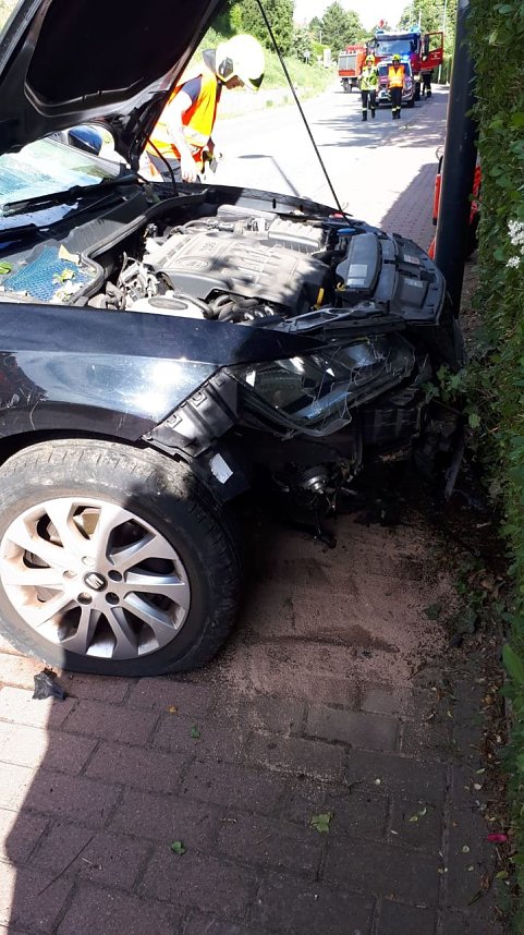 Alkoholfahrt endete in der Hecke