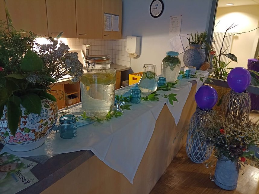 Fr&ouml;hliches Beisammensein am Tag der offenen T&uuml;r