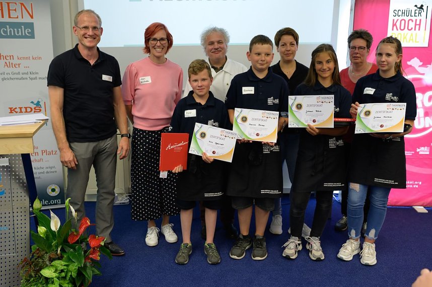 Sch&uuml;lerkochwetbewerb in gera mit den Sondersh&auml;user "Wipperteufeln"