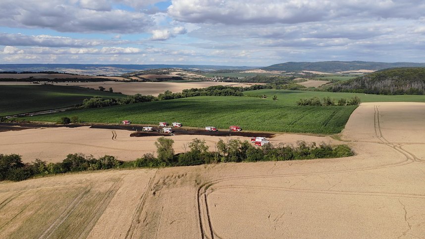 Feldbrand im Kyffh&auml;userkreis