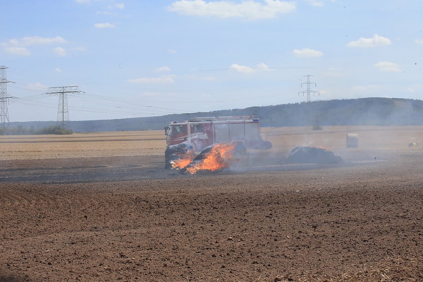 Verhinderter Feldbrand heute Mittag