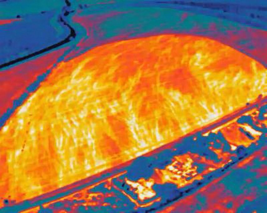 Brand eines Stoppelfeldes bei Bretleben