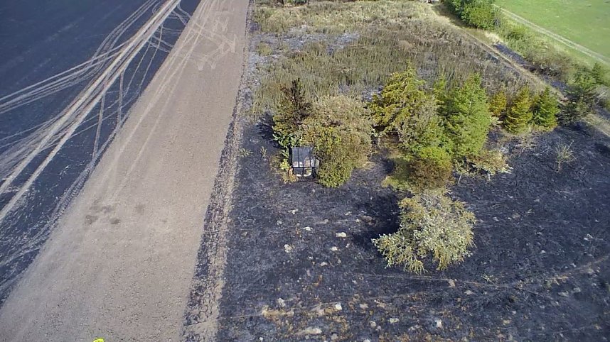 Brand eines Stoppelfeldes bei Bretleben