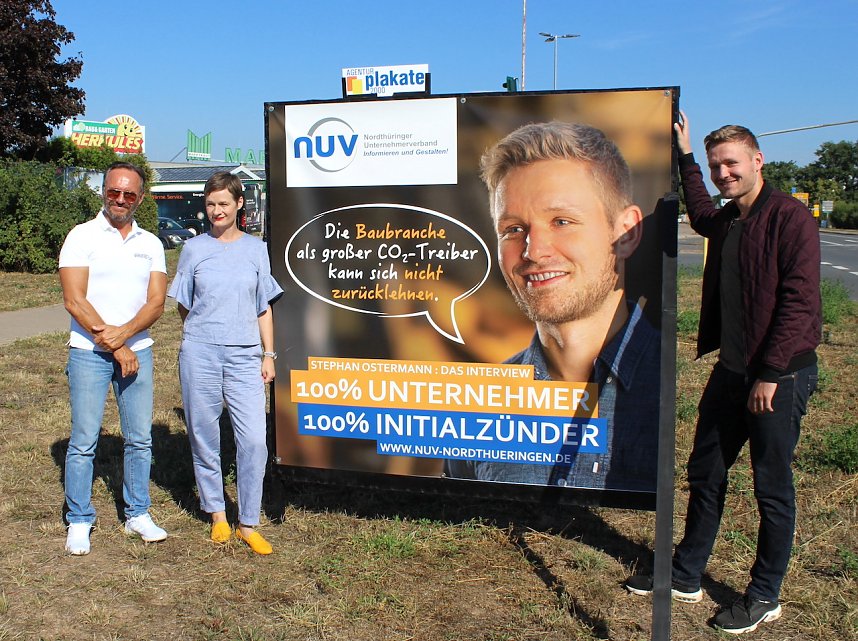 Die Models der Kampagne: Detlef Kuhnet, Cornelia Pein und (unverkennbar) Stephan Ostermann