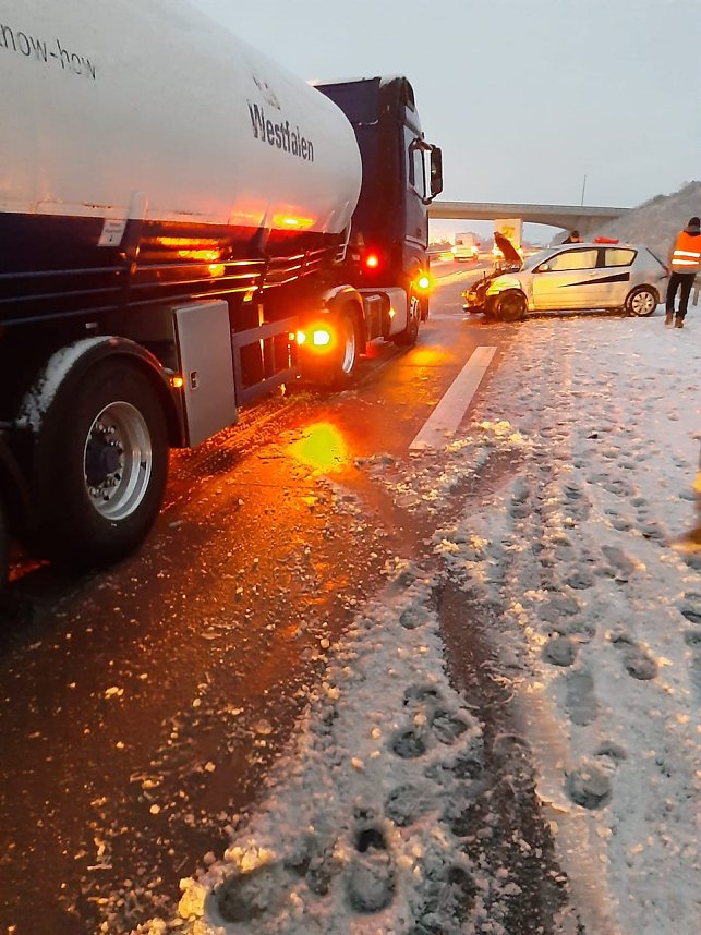 Zwei Gl&auml;tteunf&auml;lle im Kyffh&auml;userkreis