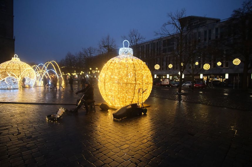 Peter Blei unterwegs in Magdeburg
