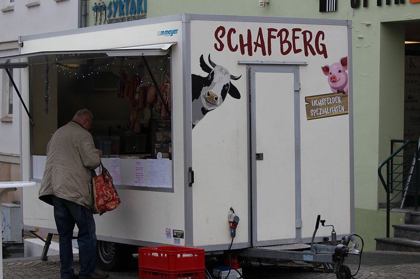 Morgendliche Impressionen von Sondersh&auml;user Weihnachtsmarkt