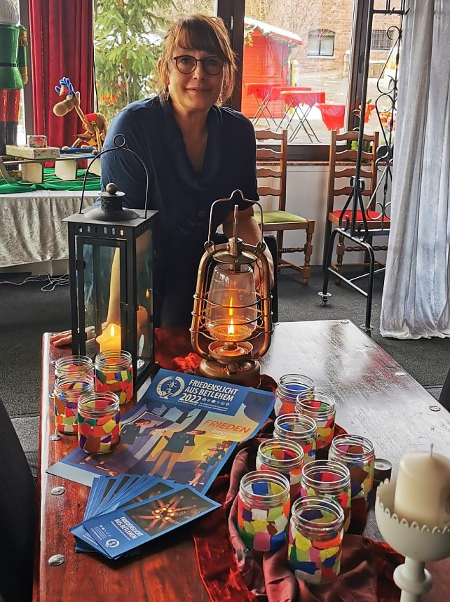 Das Friedenslicht ist auch auf dem Kyffh&auml;user angekommen