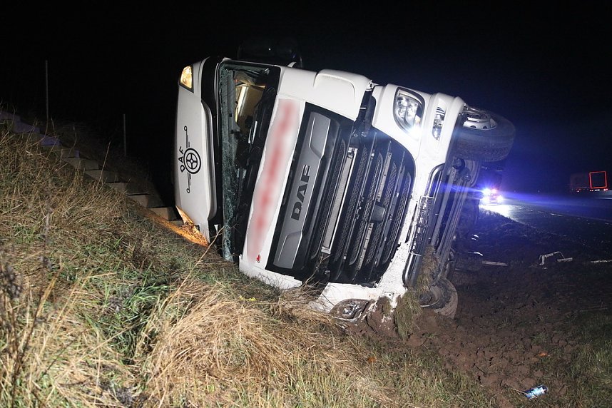 Verkehrsunfall auf der A 38 heute Morgen