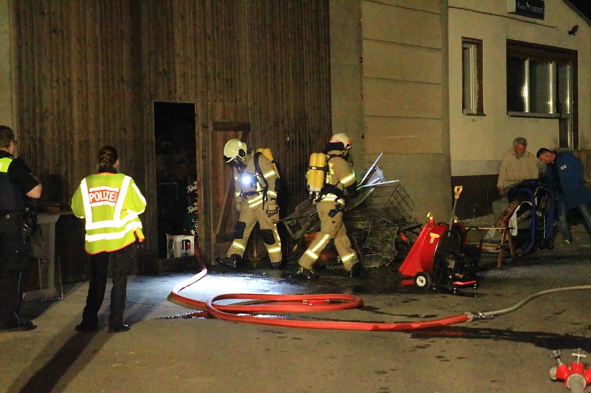 Brand eines Lagers in Sondershausen