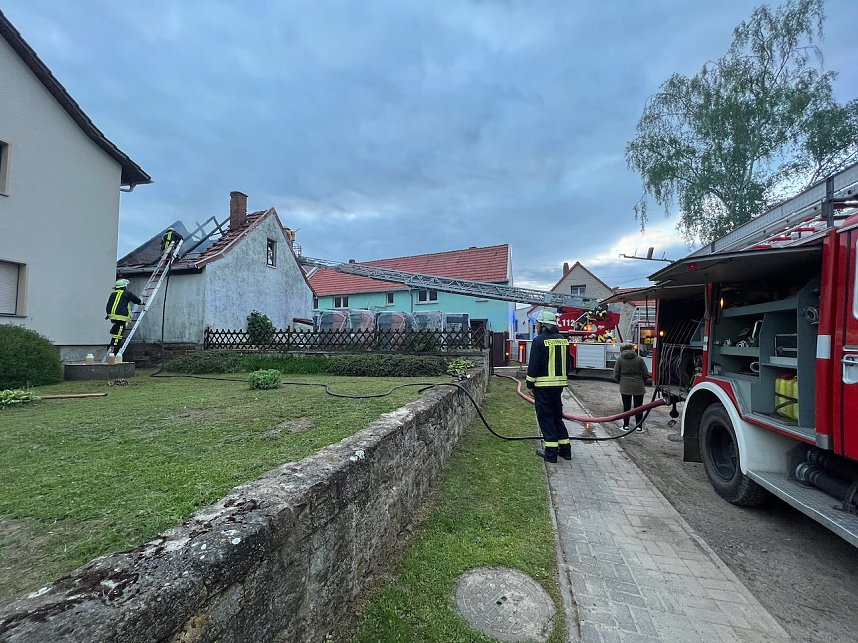 Brand bei Hohenebra