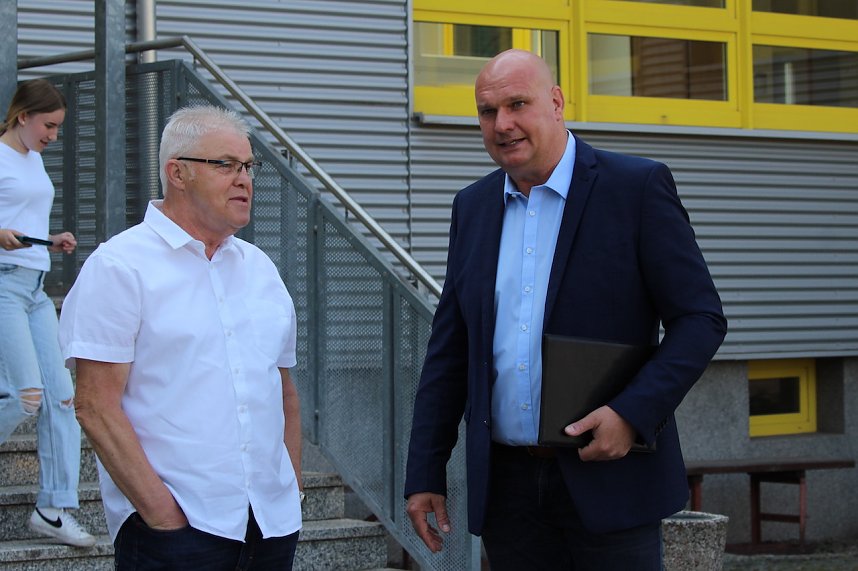 Spatenstich f&uuml;r den Berufsschulen-Campus II in der Salzstra&szlig;e in Sondershausen