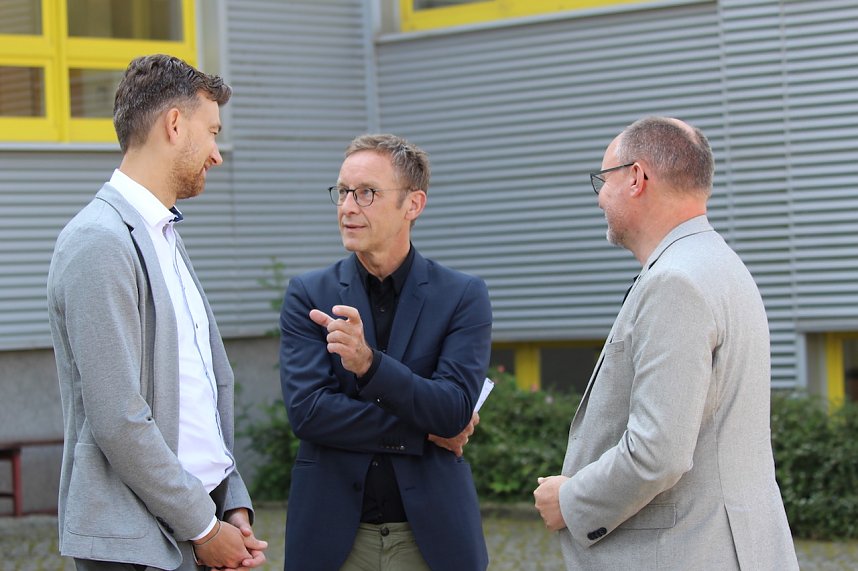 Spatenstich f&uuml;r den Berufsschulen-Campus II in der Salzstra&szlig;e in Sondershausen