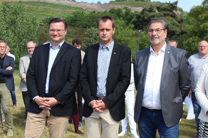 Spatenstich f&uuml;r den Berufsschulen-Campus II in der Salzstra&szlig;e in Sondershausen