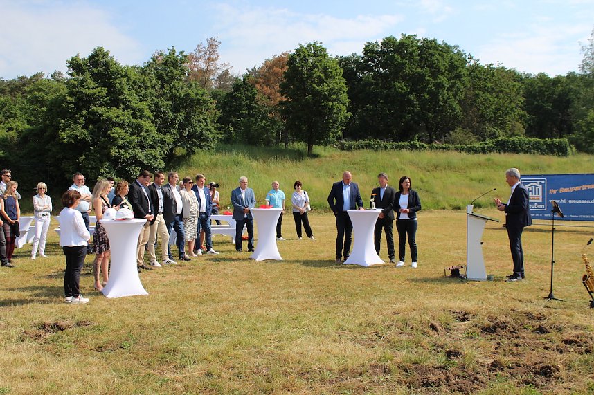 Spatenstich f&uuml;r den Berufsschulen-Campus II in der Salzstra&szlig;e in Sondershausen