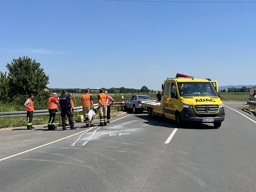Unfall heute Mittag bei Bielen
