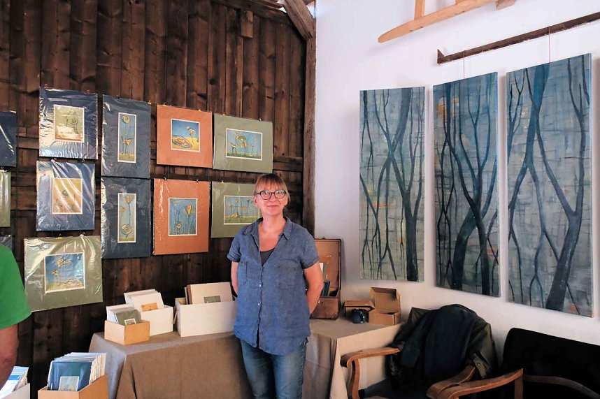 Peter Blei auf dem 31. Kunstmarkt in Friedrichsrode