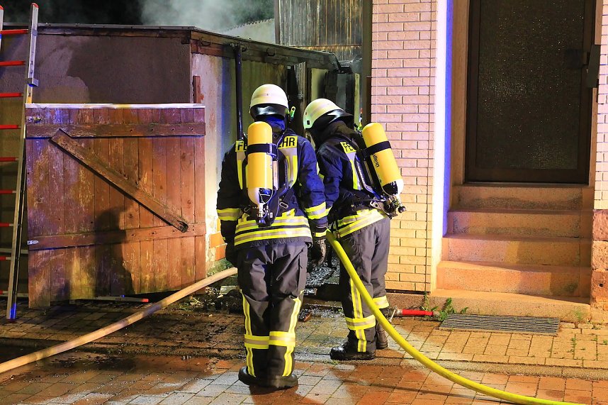 N&auml;chtlicher Brand in Bendeleben