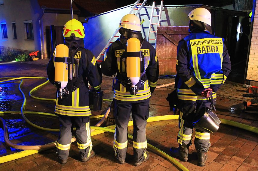 N&auml;chtlicher Brand in Bendeleben