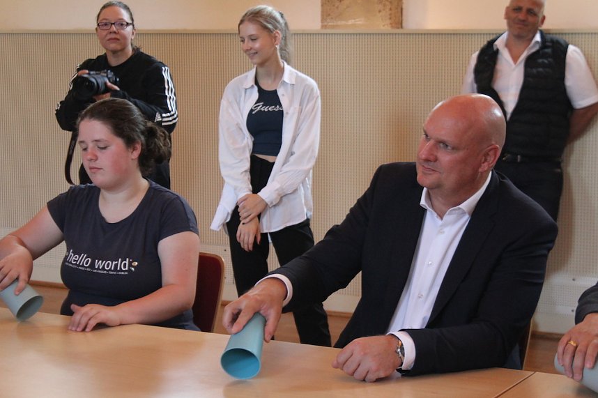 Ministerpr&auml;sident Ramelow besucht Landesmusikakademie Sondershausen auf seiner Sommertour