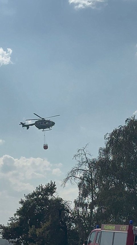 Brand eines Feldes bei Reinsdrof