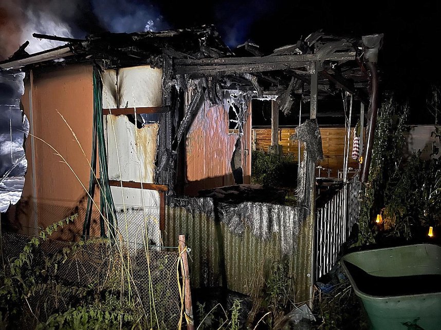 Gartenlabe in Sondershausen-Bebra ausgebrannt